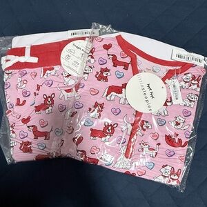 Little Sleepies Pink Furever Valentines Small Pajama Top and pants NWT